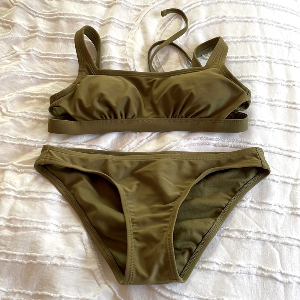Target green bathing suit